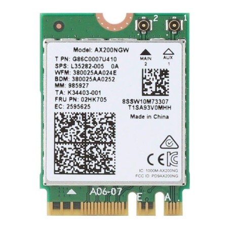 Intel AX200 Wi-Fi 6 & Bluetooth M.2
