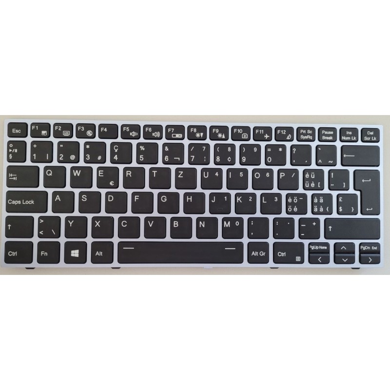 Clavier rétroéclairé QWERTZ CH pour NV41MZ