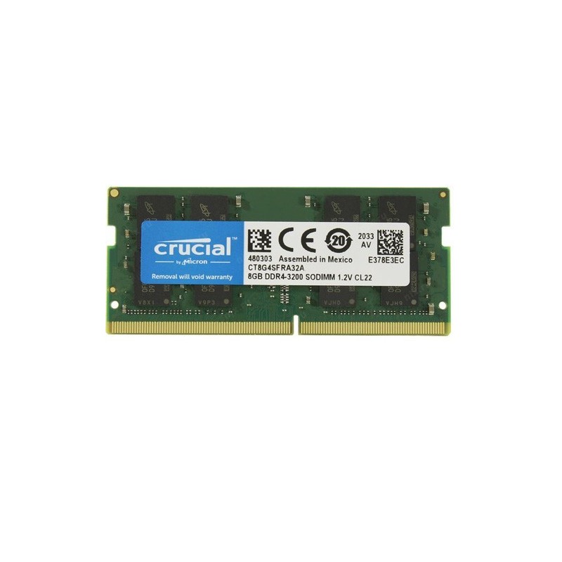 Mémoire 8 GB Crucial SO-DIMM DDR4 3200 MHz CL22